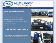 Tablet Screenshot of mcelhinneymetalrecycling.com